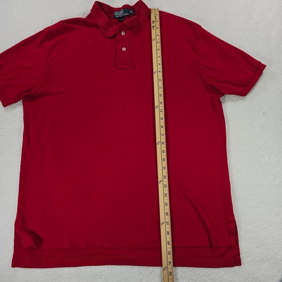 Polo Ralph Lauren Polo Shirt Lot Mens XL Red Striped Cotton Casual Short Sleeve - Picture 5 of 13